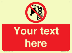 Custom prohibition do not fly kites near overhead electrical power lines